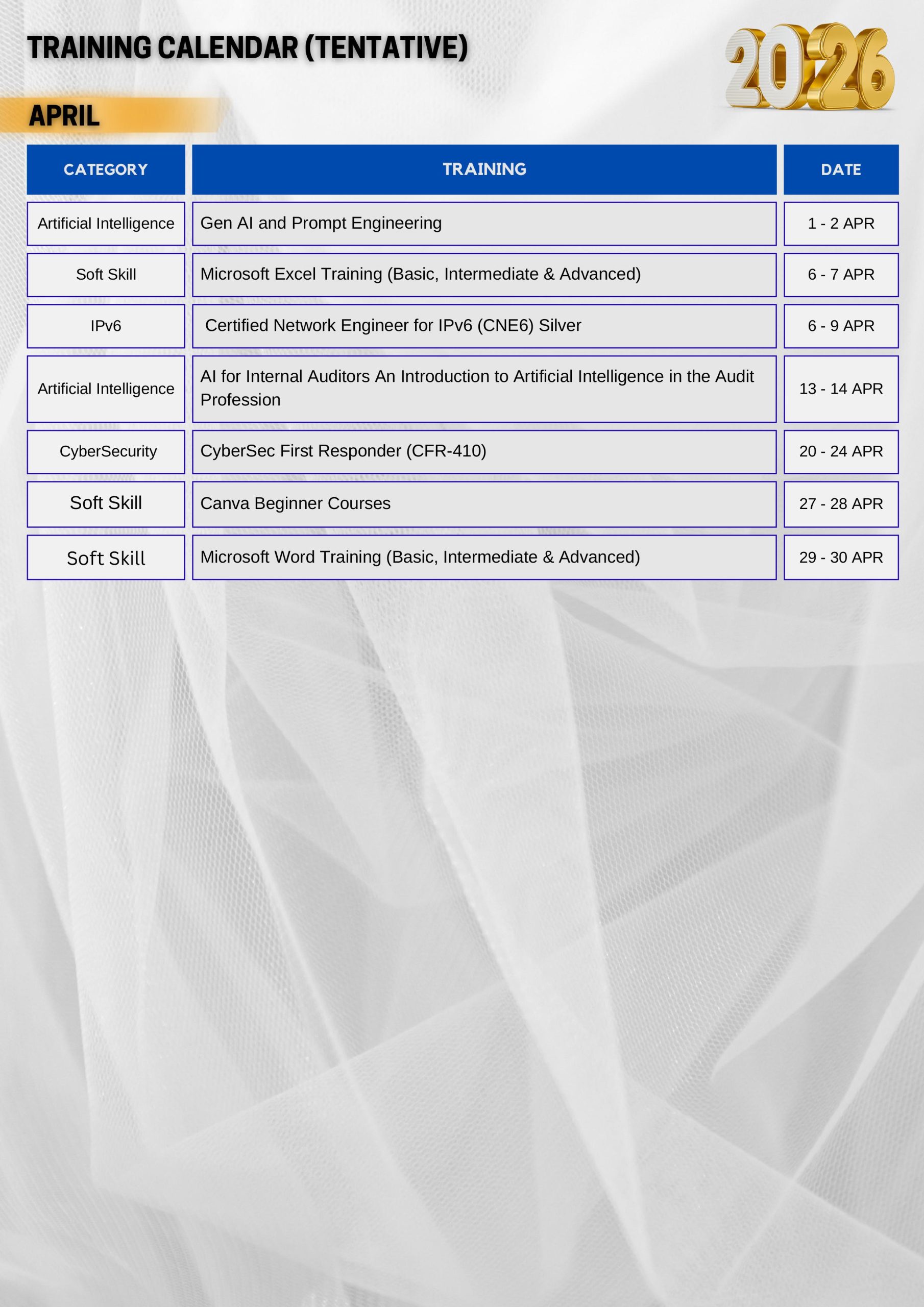 TRAINING CALENDAR 2026 (First Quarter) -images-2